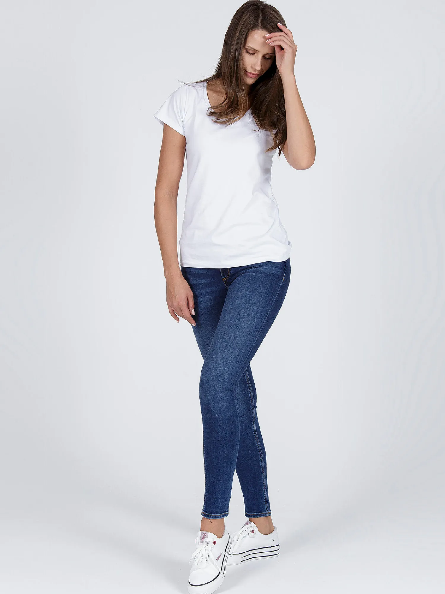 Spodnie jeansy damskie Alan N 497-174 Slim Fit<Cross Jeans Hot