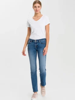 Spodnie jeansy damskie Rose N 487-061 Regular Fit<Cross Jeans Discount