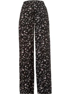 Spodnie materiałowe damskie czarne 80084-020<Cross Jeans Outlet
