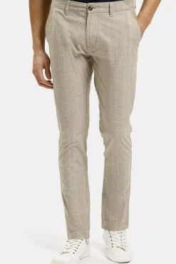 Spodnie męskie chino beżowe E 120-071<Cross Jeans Outlet