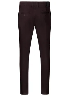 Spodnie męskie chino bordowe E 120-165<Cross Jeans Discount