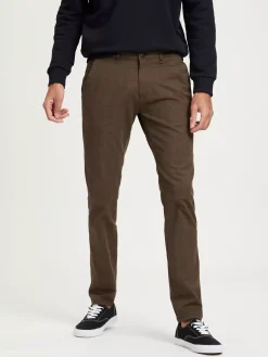 Spodnie męskie chino brązowe E 120-199<Cross Jeans Sale