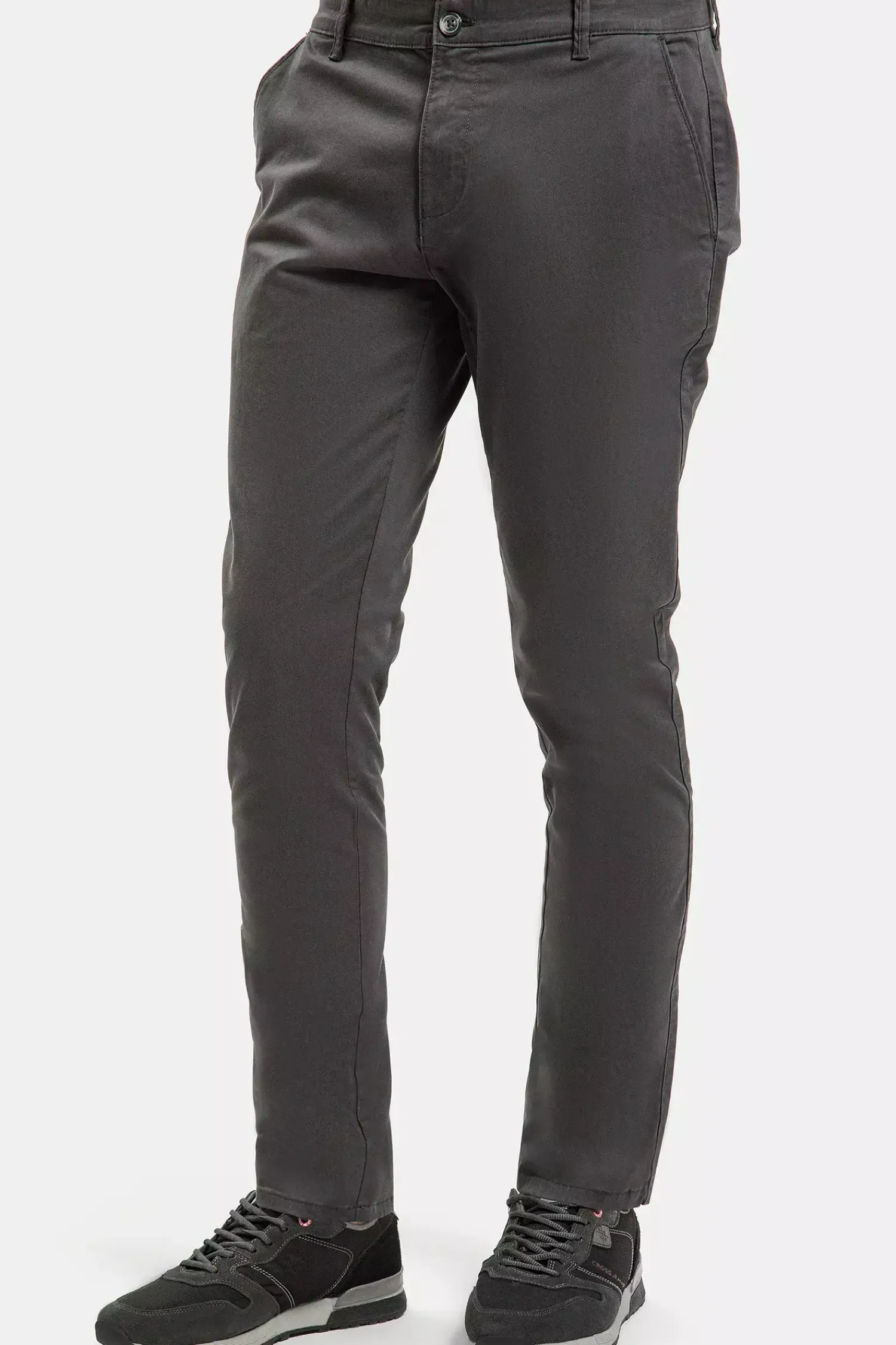 Spodnie męskie chino ciemnoszare E 120-241<Cross Jeans Fashion