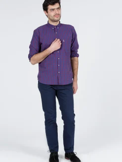 Spodnie męskie chino granatowe F 194-599<Cross Jeans Discount