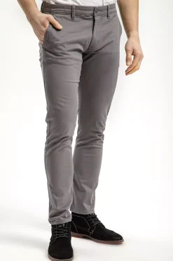 Spodnie męskie chino szare E 120-170<Cross Jeans Best