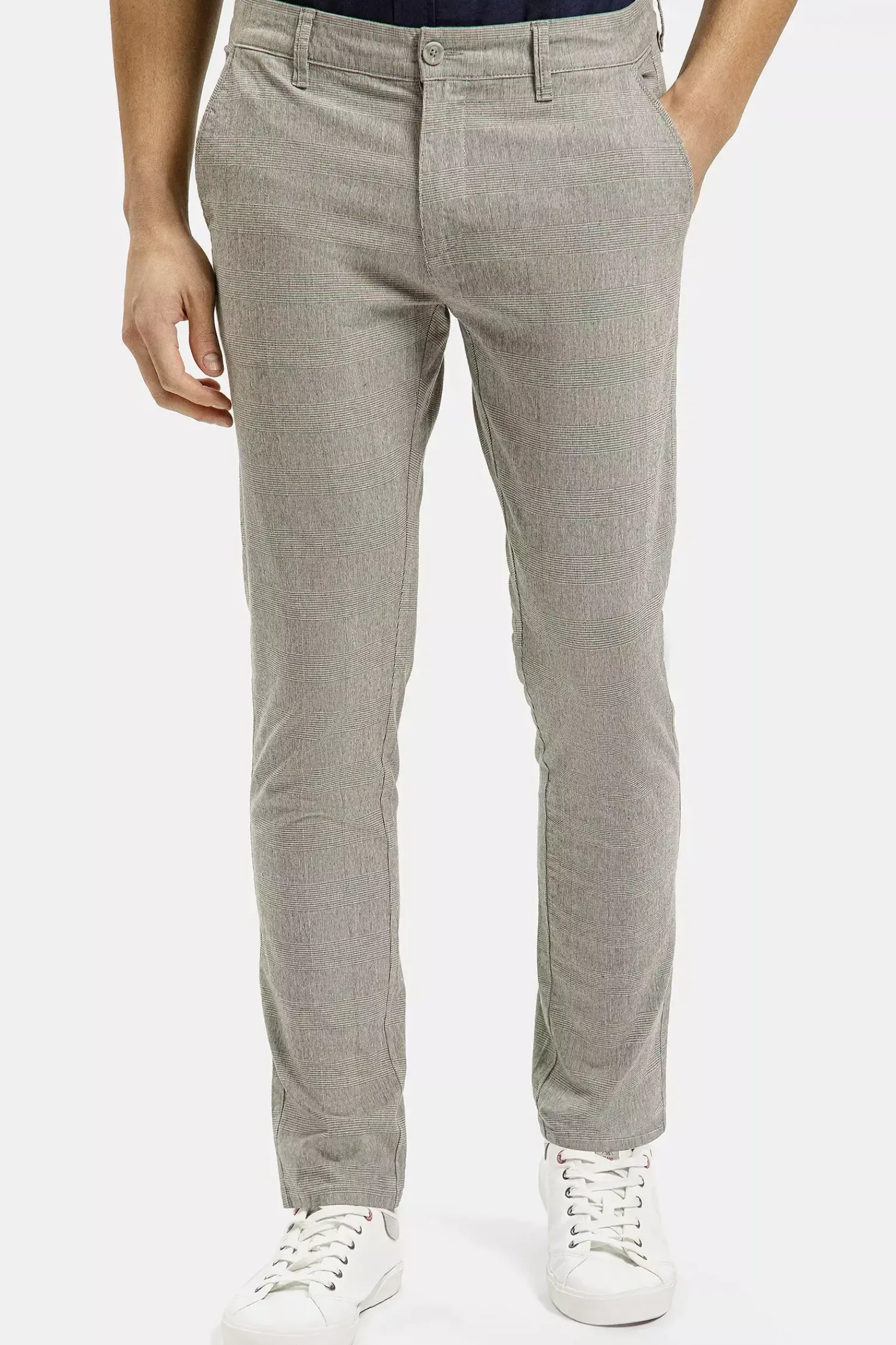 Spodnie męskie chino szare E 120-072<Cross Jeans Online