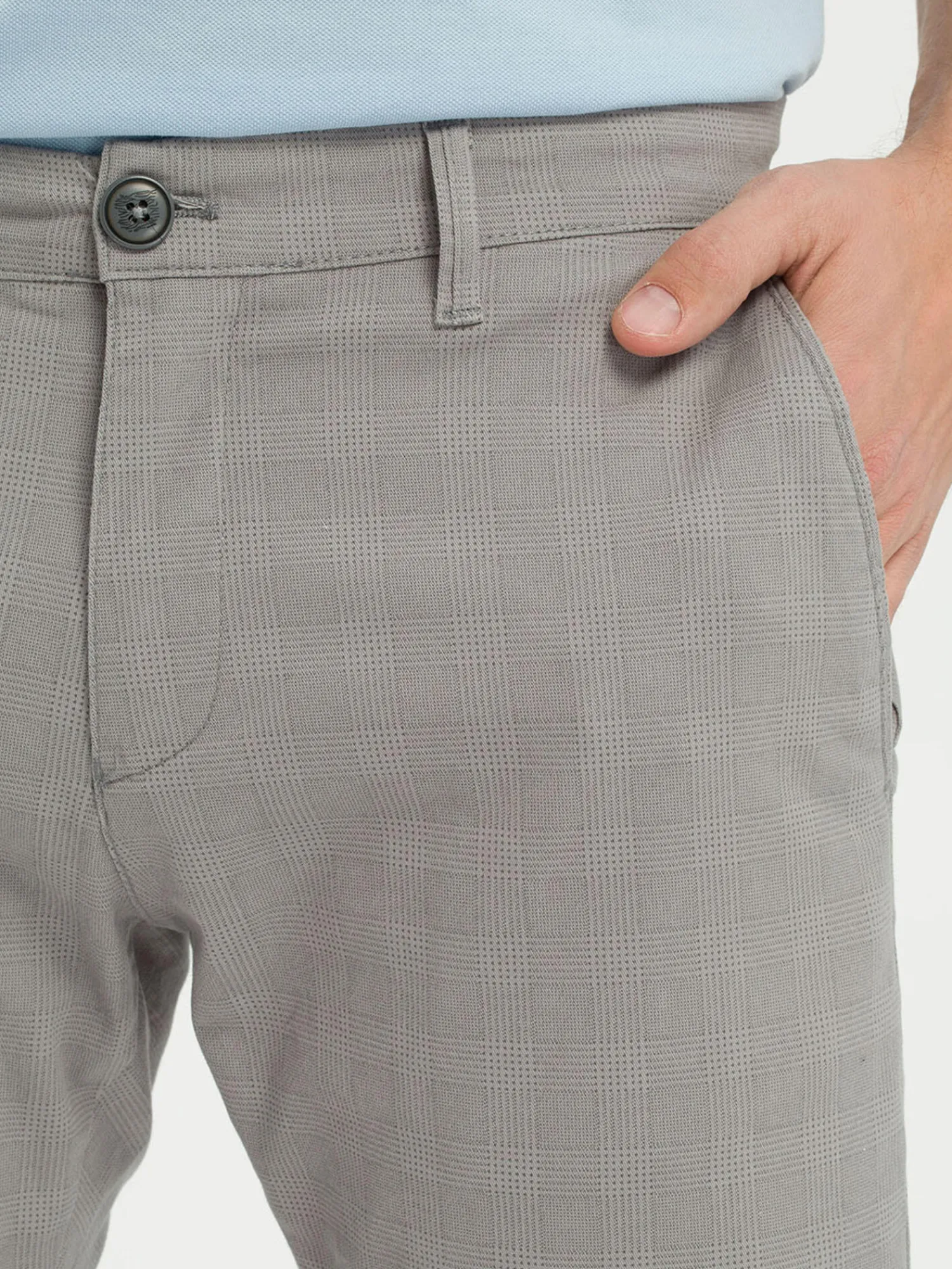 Spodnie męskie chino szare E 120-023<Cross Jeans Best