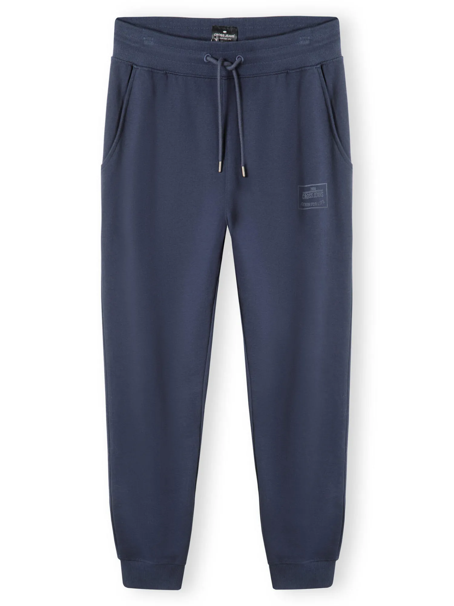 Spodnie męskie dresowe granatowe 49072-001<Cross Jeans Online