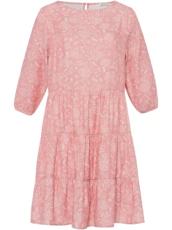 Sukienka damska różowa z długim rękawem 92190-520 LGHTT ROSE<Cross Jeans Outlet
