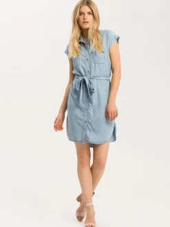 Sukienka jeansowa B 524-005<Cross Jeans Outlet