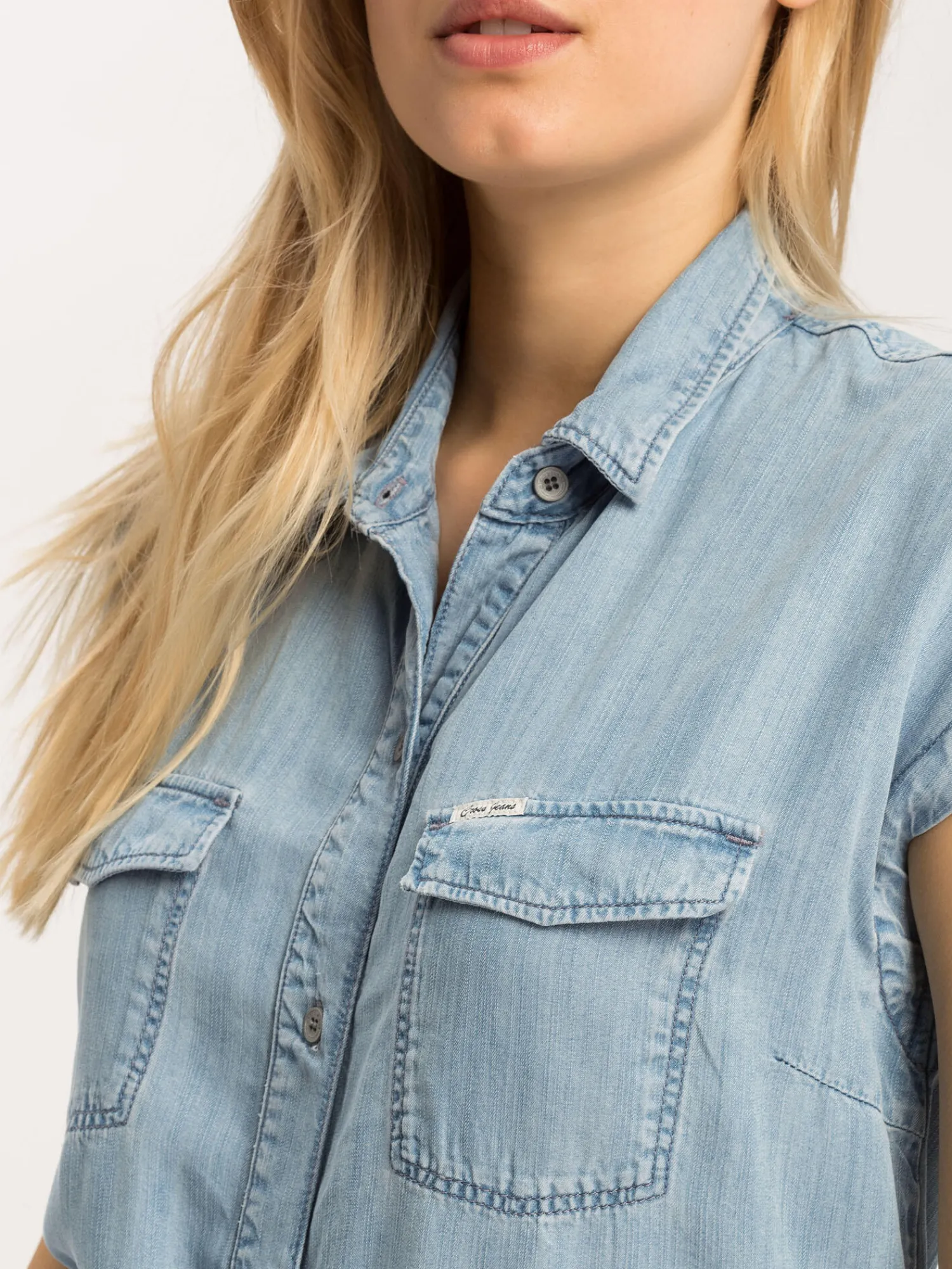 Sukienka jeansowa B 524-005<Cross Jeans Outlet