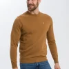 Sweter męski brązowy 34156-026<Cross Jeans Best