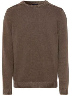Sweter męski brązowy 34255-383<Cross Jeans Online