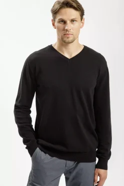 Sweter męski czarny 34229-020<Cross Jeans Discount
