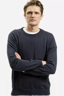 Sweter męski granatowy 34228-001<Cross Jeans Sale