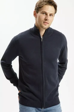 Sweter męski granatowy 34216-001<Cross Jeans Sale