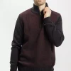 Sweter męski grantowy 34250-001<Cross Jeans Discount