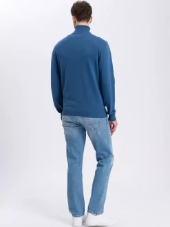 Sweter męski niebieski 34244-005<Cross Jeans Best