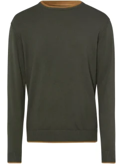 Sweter męski zielony 34259-027<Cross Jeans Best