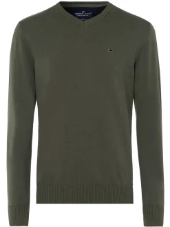 Sweter męski zielony 34157-002<Cross Jeans Best
