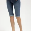 Szorty jeansowe damskie granatowe Adele P 457-032<Cross Jeans Sale
