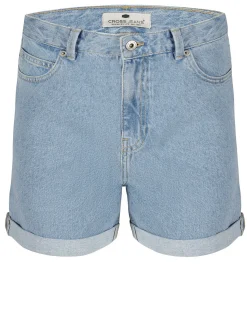 Szorty jeansowe damskie jasnoniebieskie Alina F 418-017<Cross Jeans Hot