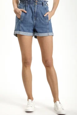Szorty jeansowe damskie niebieskie Baggy P 511-007<Cross Jeans New