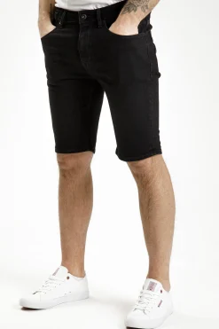 Szorty męskie jeansowe czarne Jim A 550-014<Cross Jeans Online
