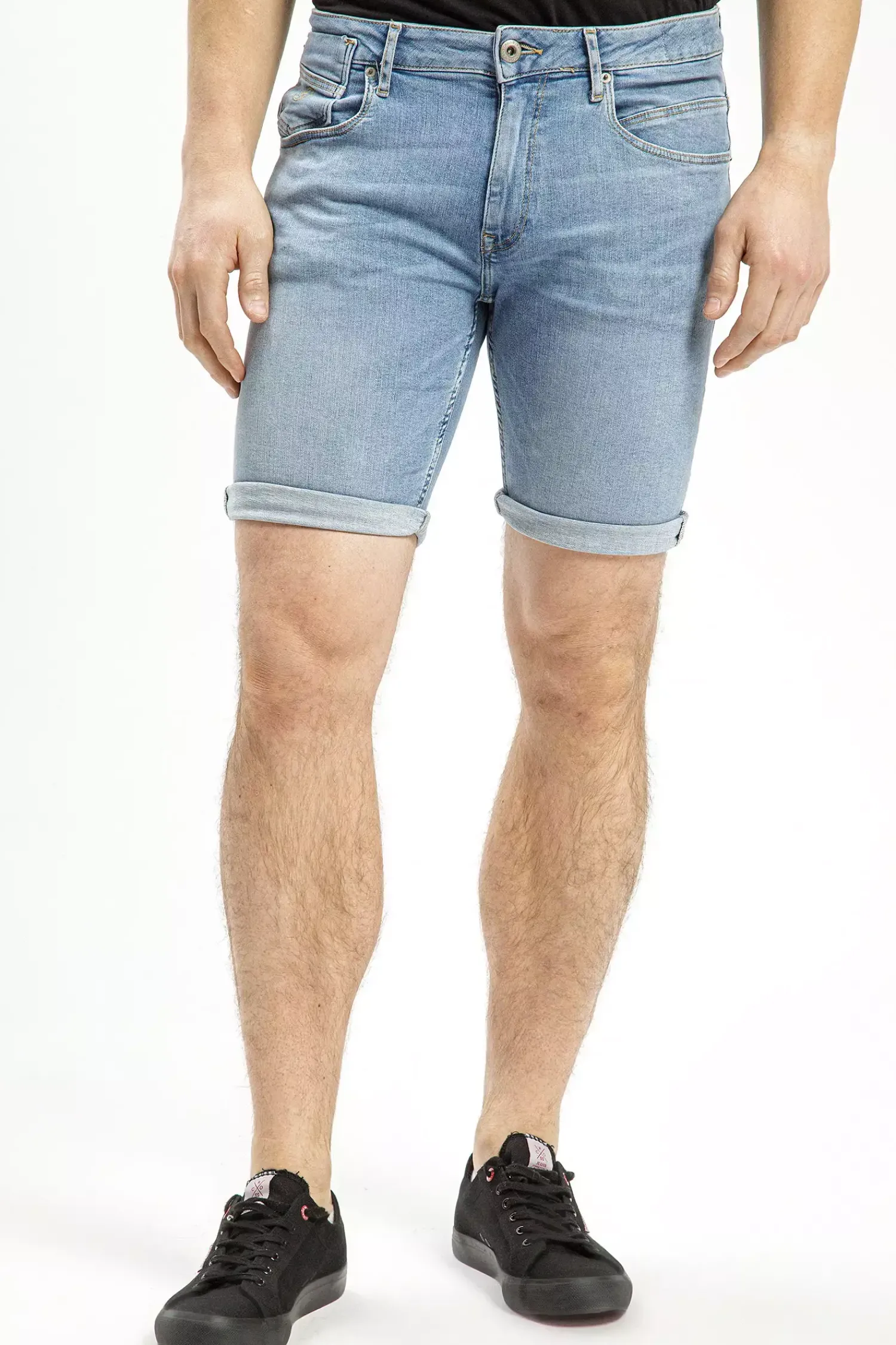 Szorty męskie jeansowe niebieskie Jim A 550-016<Cross Jeans Online