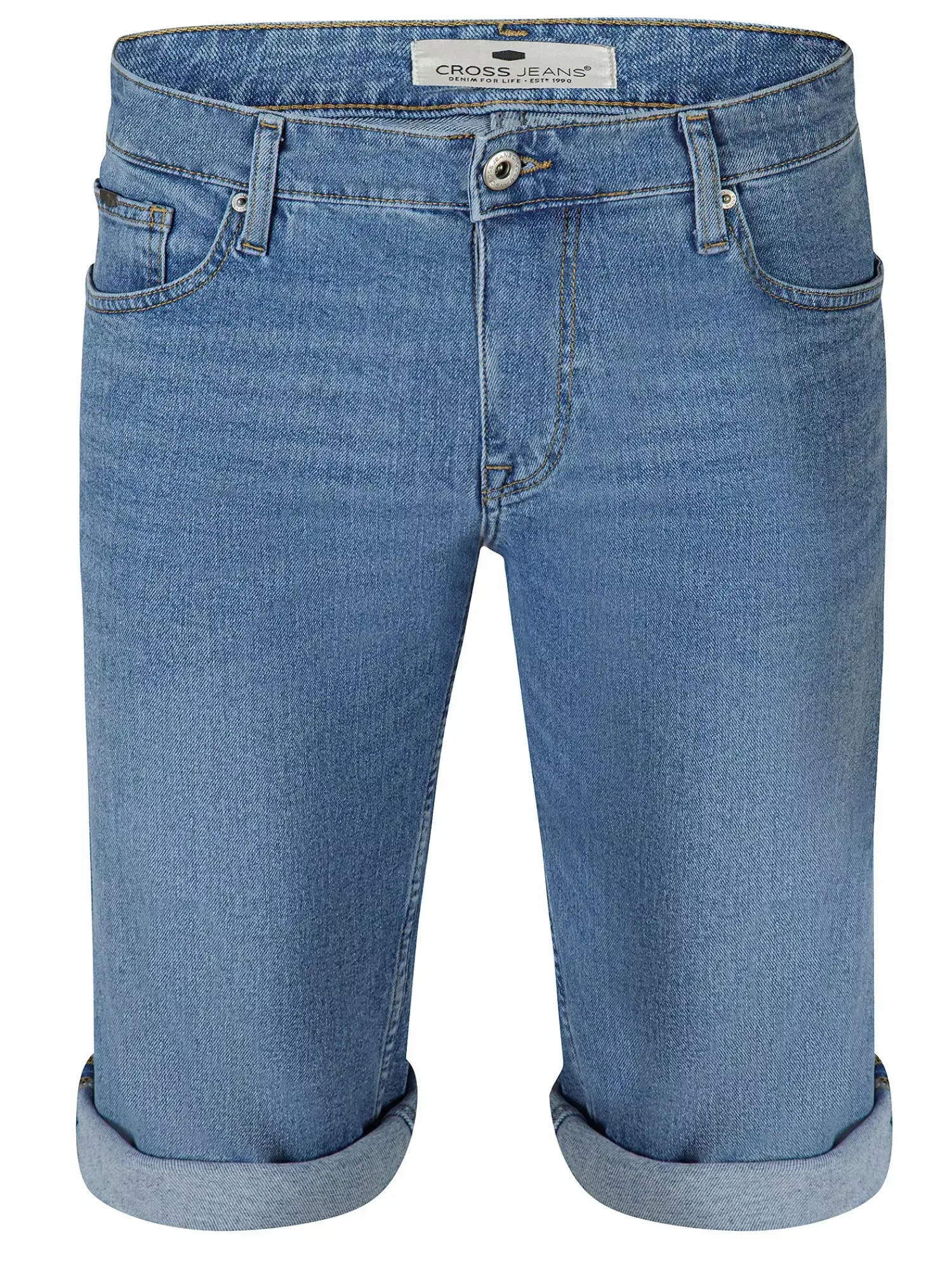 Szorty męskie jeansowe niebieskie Max A 584-019<Cross Jeans Online