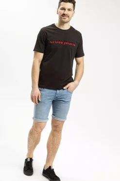 Szorty męskie jeansowe niebieskie Jim A 550-016<Cross Jeans Online