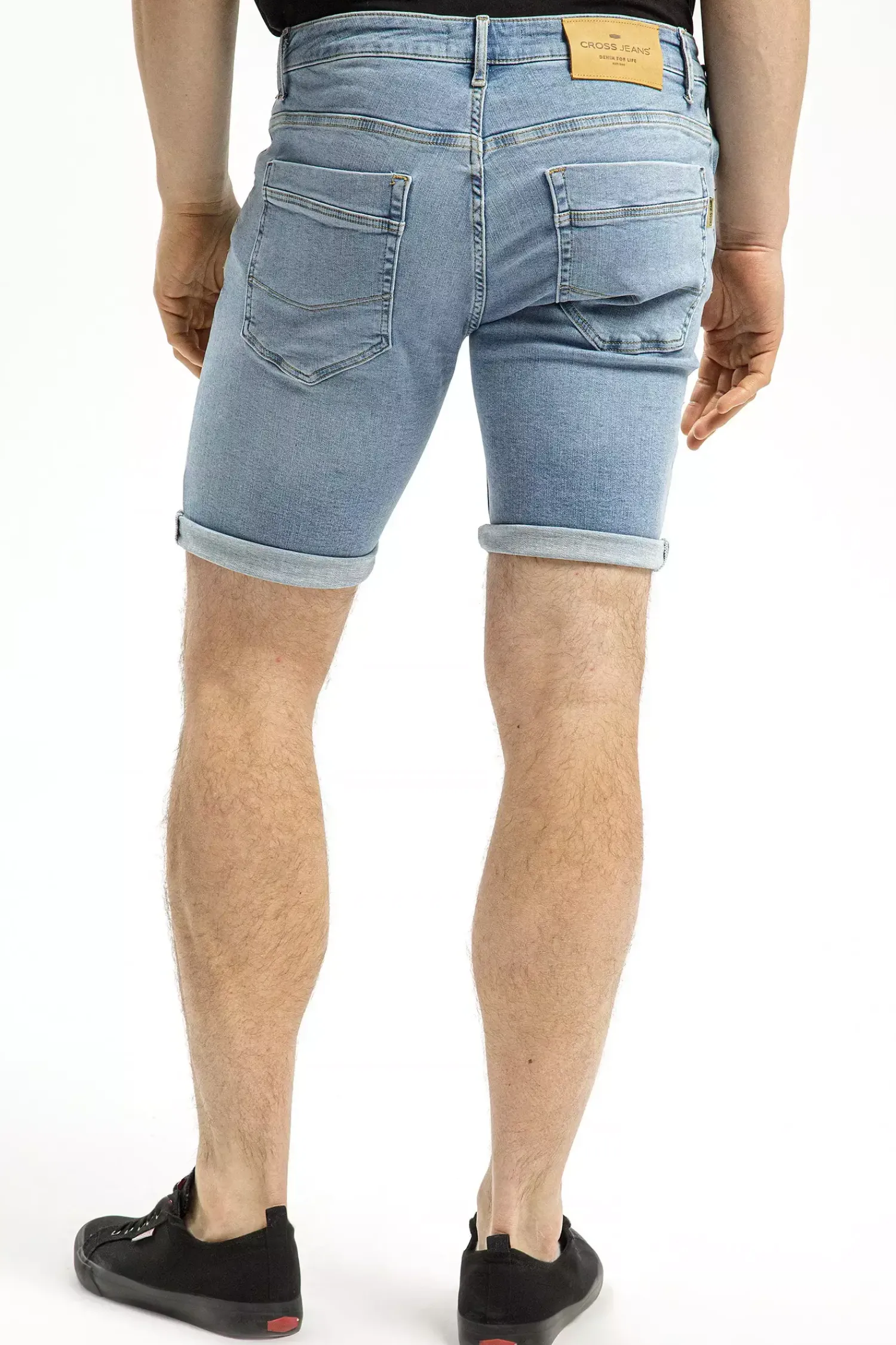 Szorty męskie jeansowe niebieskie Jim A 550-016<Cross Jeans Online