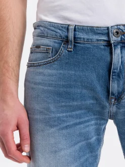 Szorty męskie jeansowe niebieskie Leom A 565-144<Cross Jeans Hot