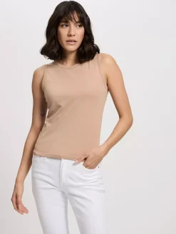 Top damski beżowy 56156-383<Cross Jeans Clearance