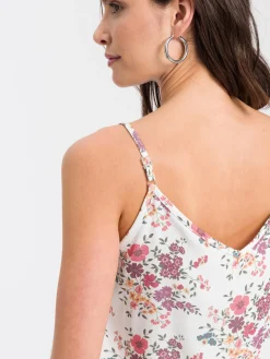 Top damski kolorowy we wzory 75404-028<Cross Jeans Online
