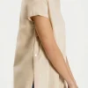 T-shirt damski beżowy 55883-009<Cross Jeans New