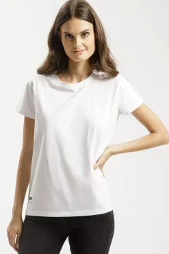 T-shirt damski biały 56131-008<Cross Jeans Online