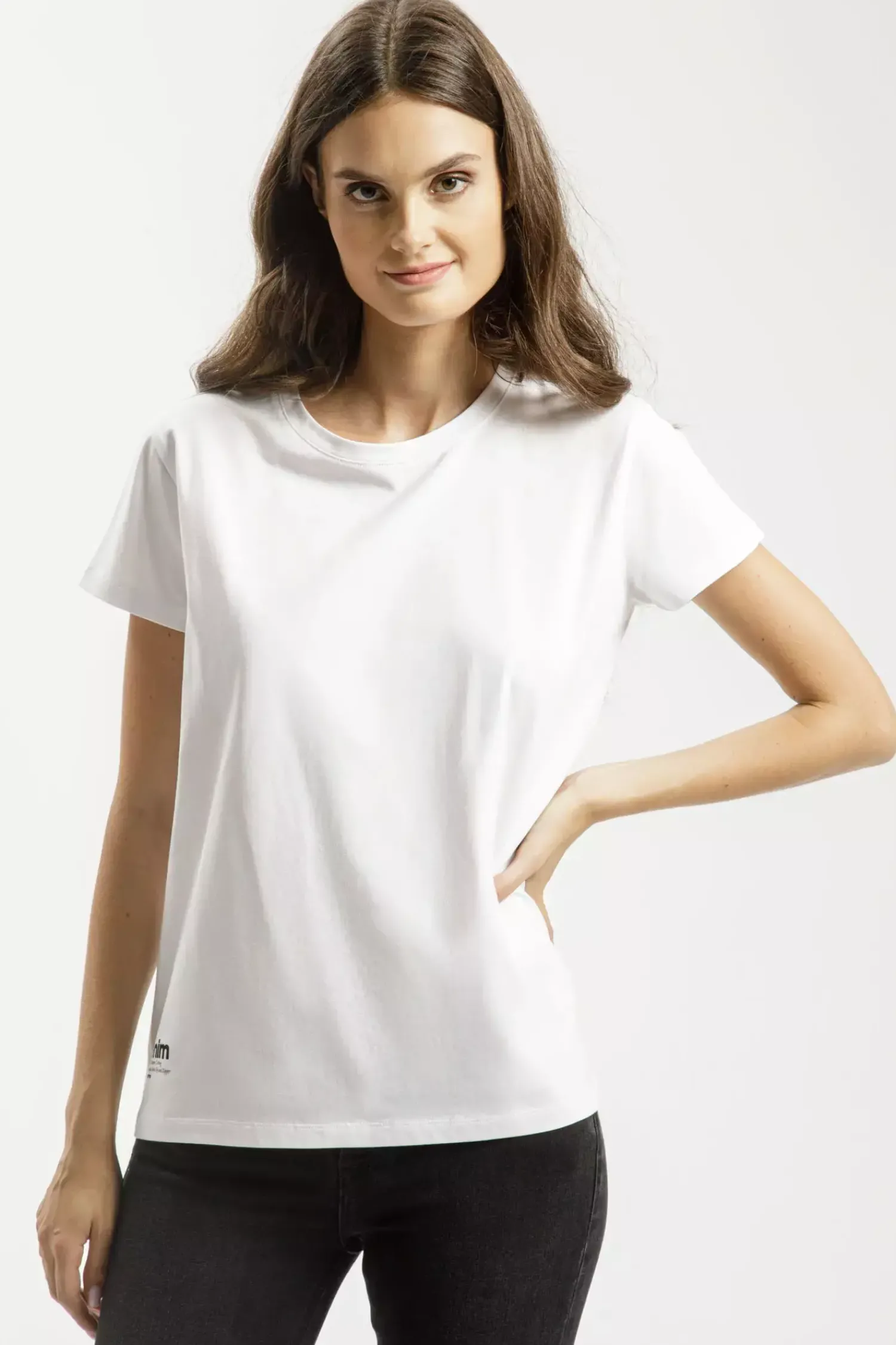 T-shirt damski biały 56131-008<Cross Jeans Online