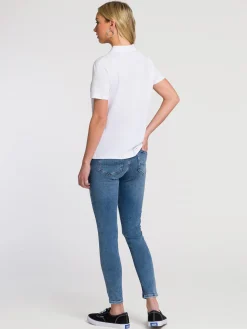 Tshirt damski biały POLO 55926-008<Cross Jeans Best