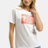T-shirt damski biały z nadrukiem 56181-008<Cross Jeans New