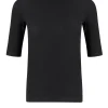 T-shirt damski czarny 56030-020<Cross Jeans Outlet
