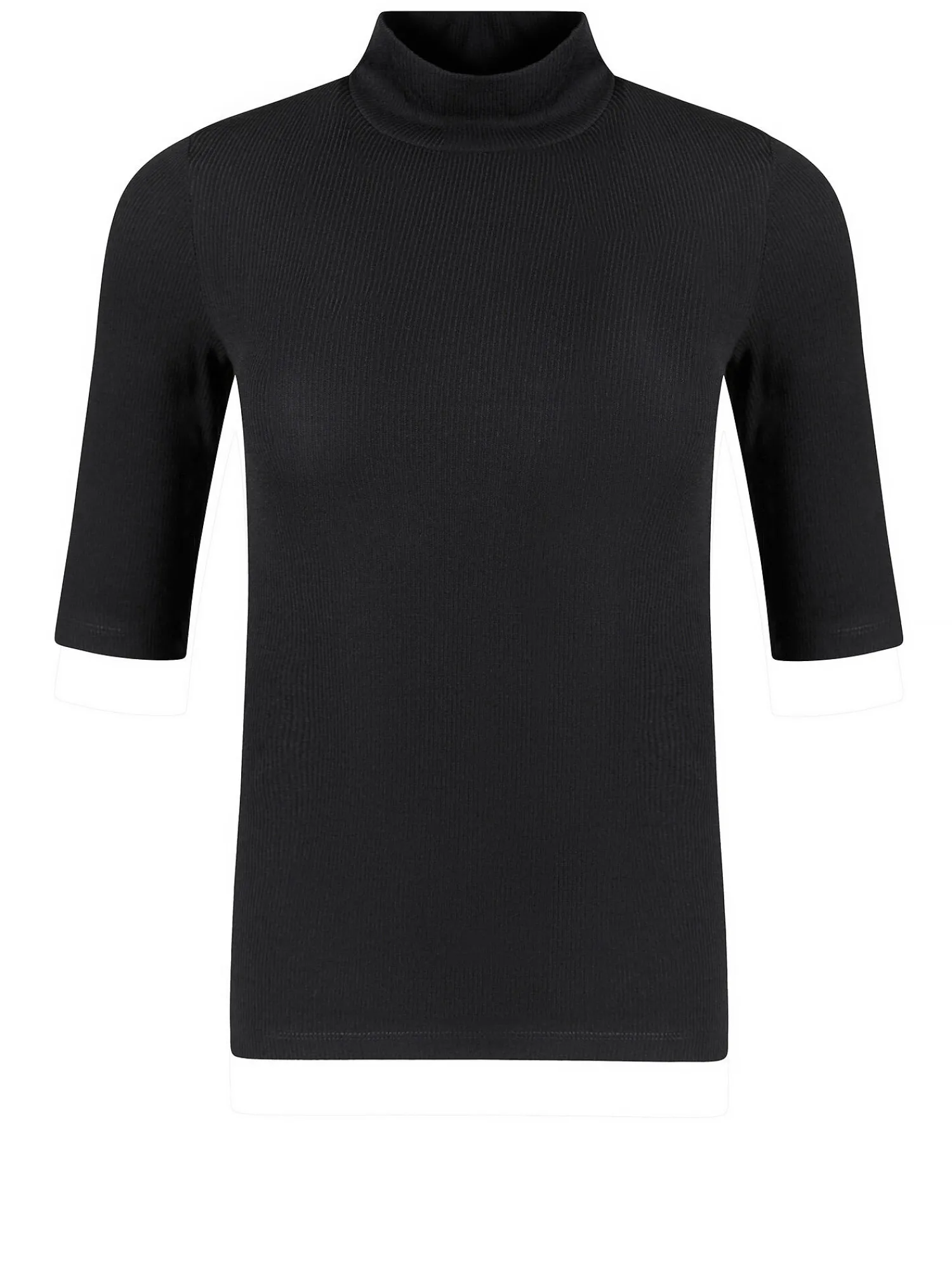 T-shirt damski czarny 56030-020<Cross Jeans Outlet