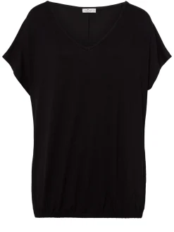 T-shirt damski czarny oversize 55921-020<Cross Jeans Online