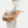 T-shirt damski ecru 55878-028 ECRU<Cross Jeans Best
