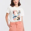 T-shirt damski z nadrukiem 55935-028<Cross Jeans Best