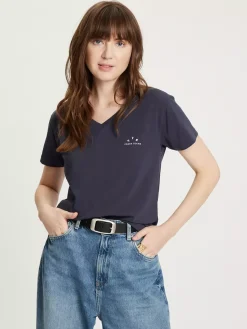 T-shirt damski granatowy 56094-001<Cross Jeans Best