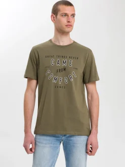 T-shirt męski 15757-002<Cross Jeans Outlet