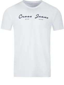 T-shirt męski 15731-008<Cross Jeans Clearance
