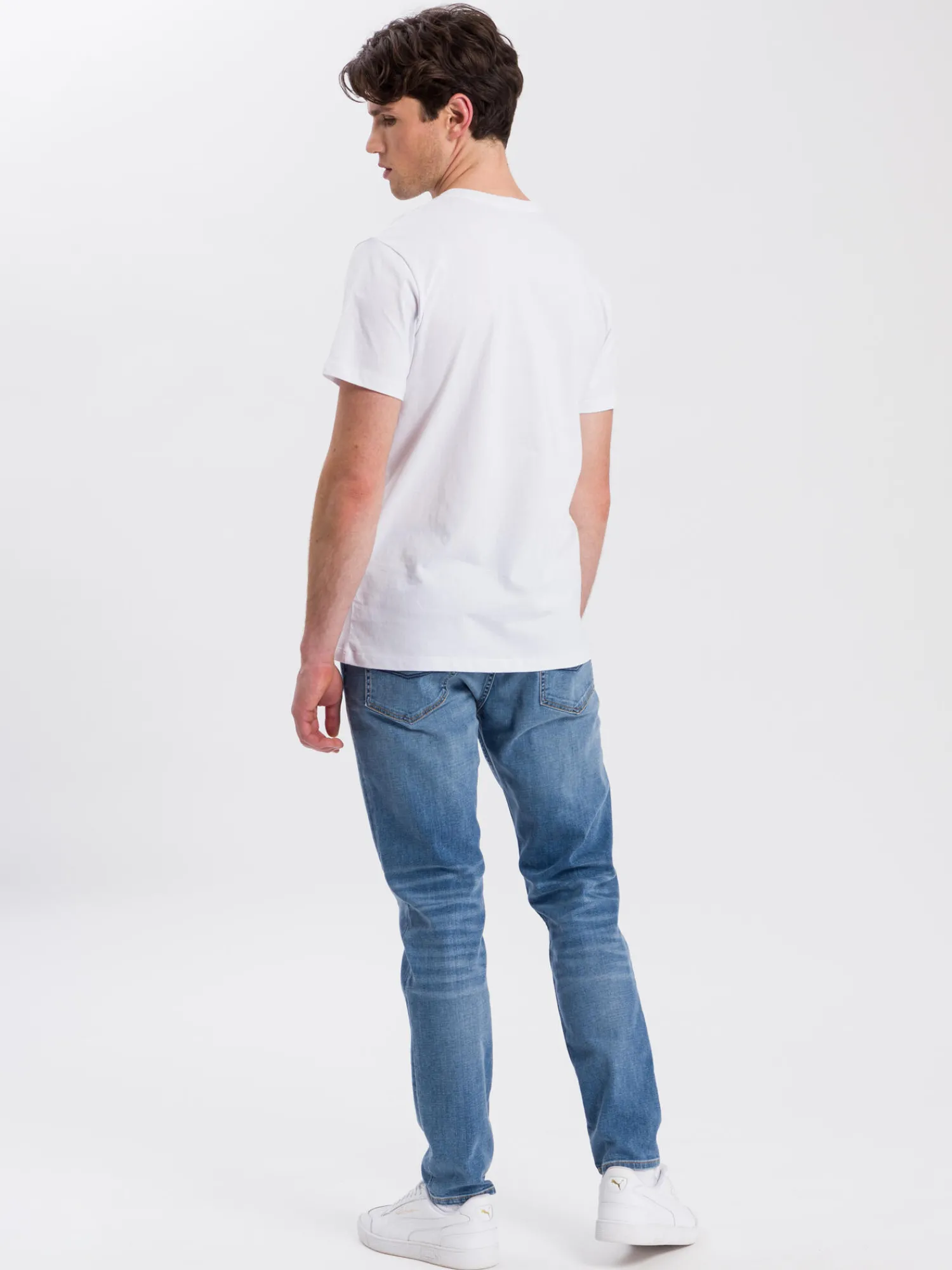 T-shirt męski 15693-008<Cross Jeans Clearance