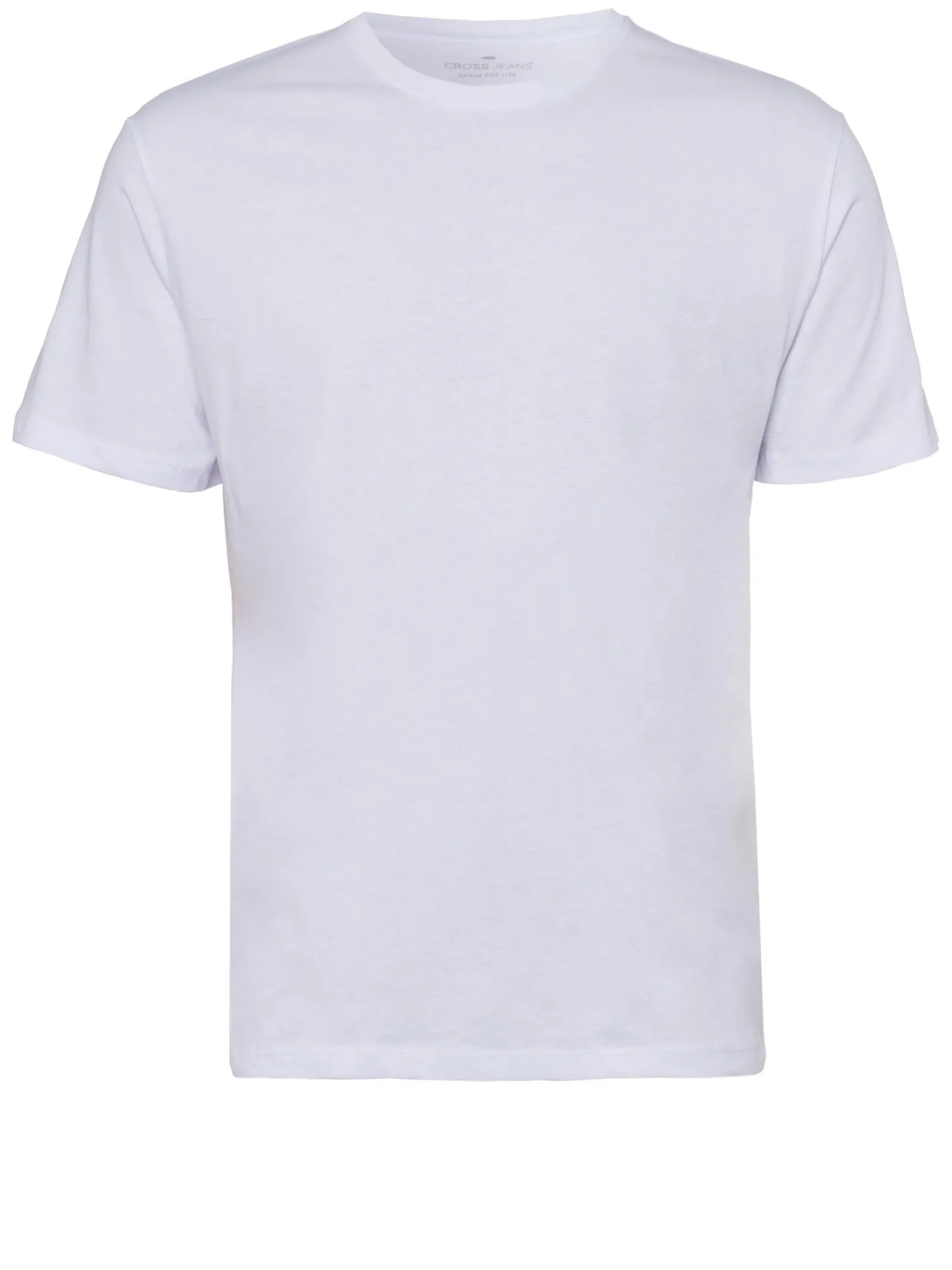 T-shirt męski biały 15427-008<Cross Jeans Hot